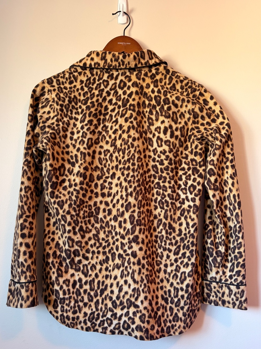 Lauren Ralph Lauren Leopard Print Fleece Pajama Set Small S - Picture 3 of 7